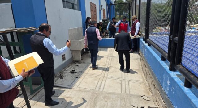 Minedu supervisa colegios afectados por lluvias en Arequipa para articular acciones inmediatas y garantizar el servicio educativo