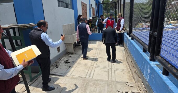 Minedu supervisa colegios afectados por lluvias en Arequipa para articular acciones inmediatas y garantizar el servicio educativo