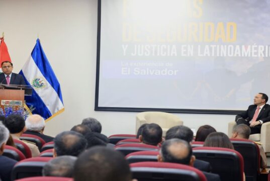Perú y El Salvador comparten experiencias en políticas de seguridad y justicia