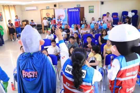Minsa realiza lanzamiento de SAMU Kids, estrategia que enseña a menores a identificar accidentes cardiovasculares