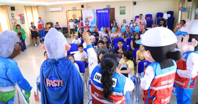 Minsa realiza lanzamiento de SAMU Kids, estrategia que enseña a menores a identificar accidentes cardiovasculares
