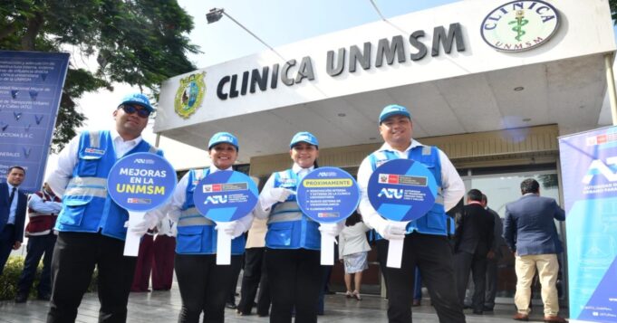 ATU y la UNMSM colocan la primera piedra para la mejora de la Clínica Universitaria