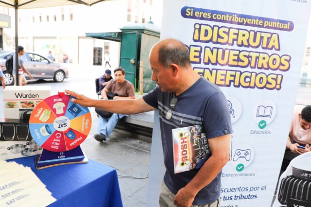 Servicio de Administración Tributaria de Lima reconoce a vecinos puntuales con feria “Nuestro corazón a tu servicio”