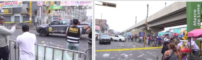Terror en Gamarra: Balacera deja un muerto y un herido cerca a la estación del Metro de Lima