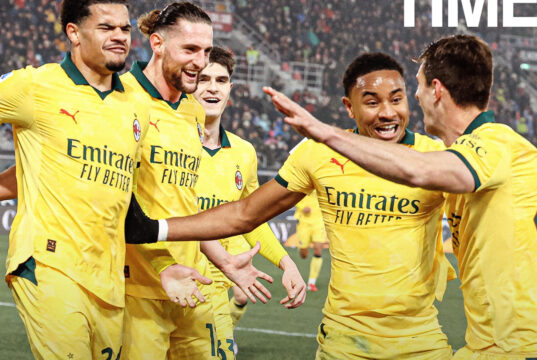 AC Milán goleó al Bolonia 3-0 de visitante y quedó a cinco puntos del líder de la Serie «A» Inter